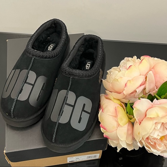 UGG Other - UGG Tasman Scatter Graphic Slippers Men 12 Black
